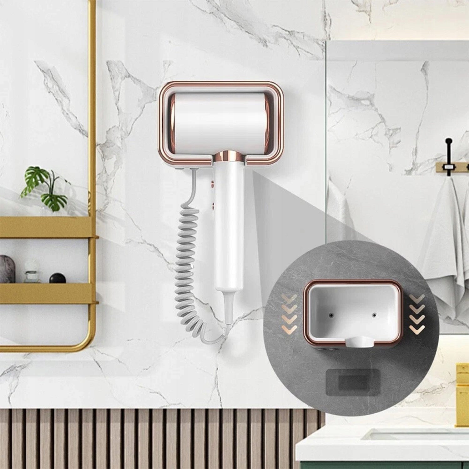 Hotel Hair Dryer Strong Concentrator 2000W Wall Mounted Brand no brand