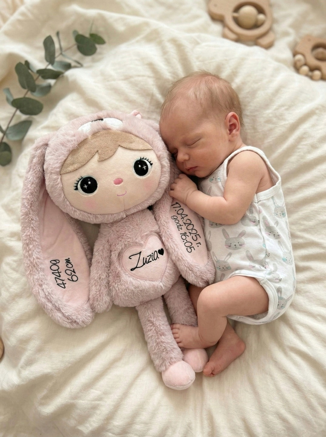 Hugging doll Metoo bunny with name Brand Metoo