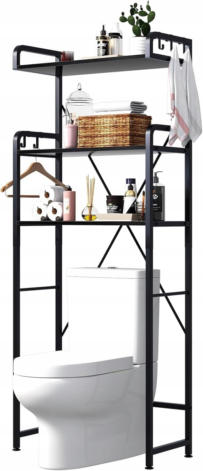 Huhote Bathroom Cabinet Bookcase Superstructure Shelves Over Washing Machine Toilet