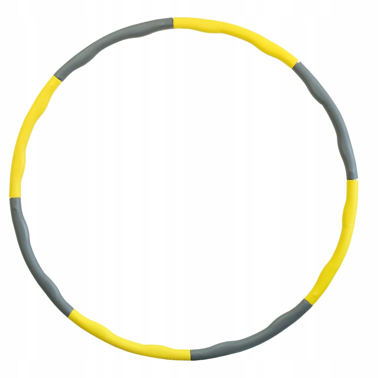 Hula-Hop Exercise Wheel Foam Massage Fitness Weight Loss Yellow Gray Color multicolor