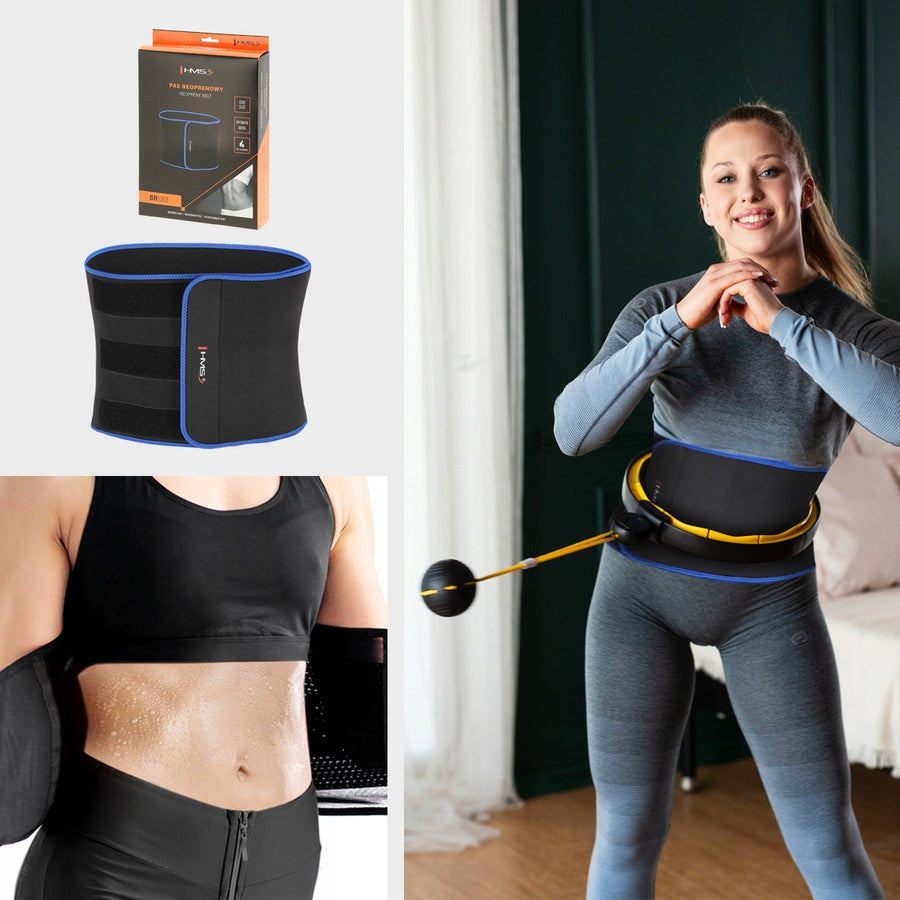 Hula Hop Magnetic Slimming With Protrusions + Slimming Belt HMS Color black