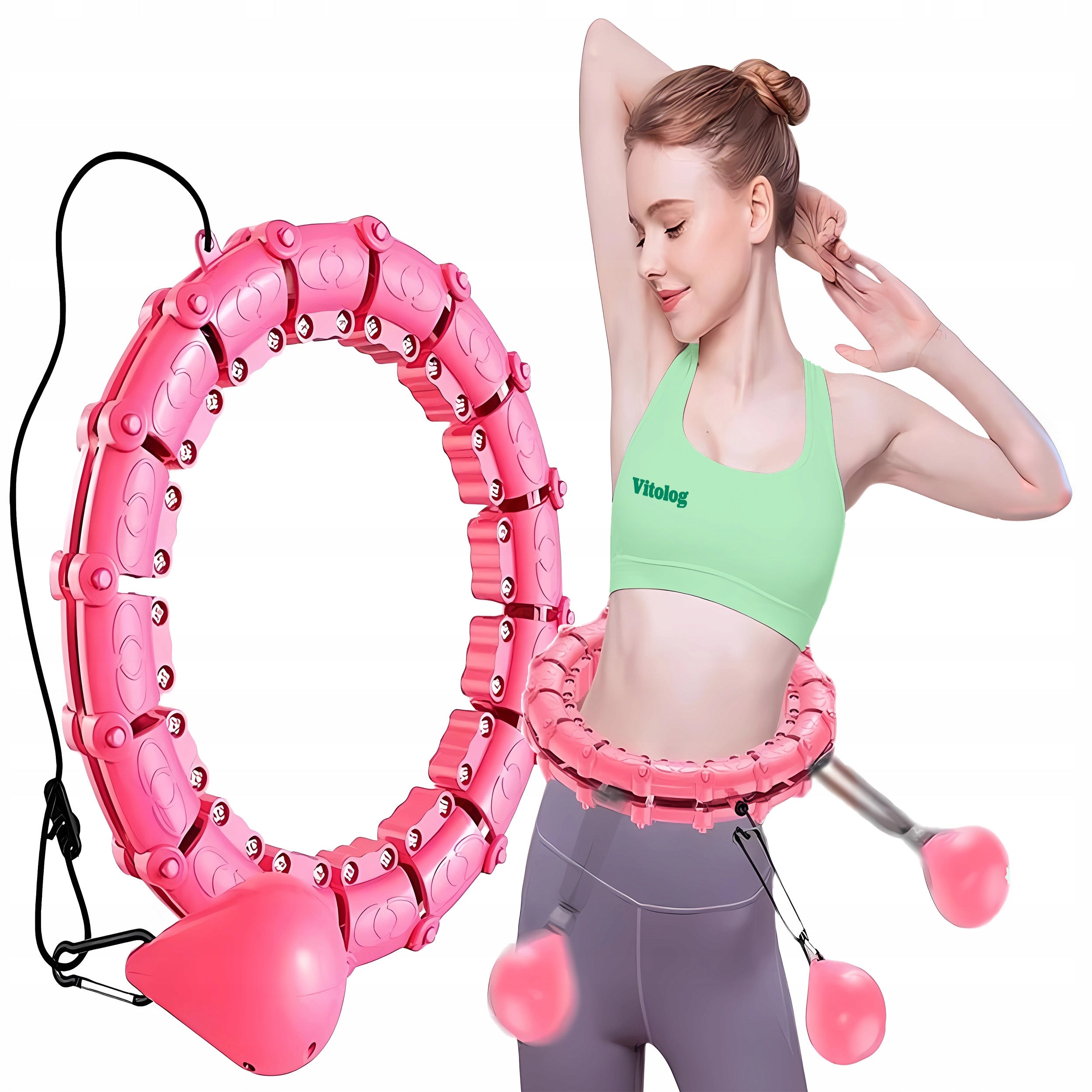 Hula Hop Slimming with Ball Weight Protrusions Load SMART
