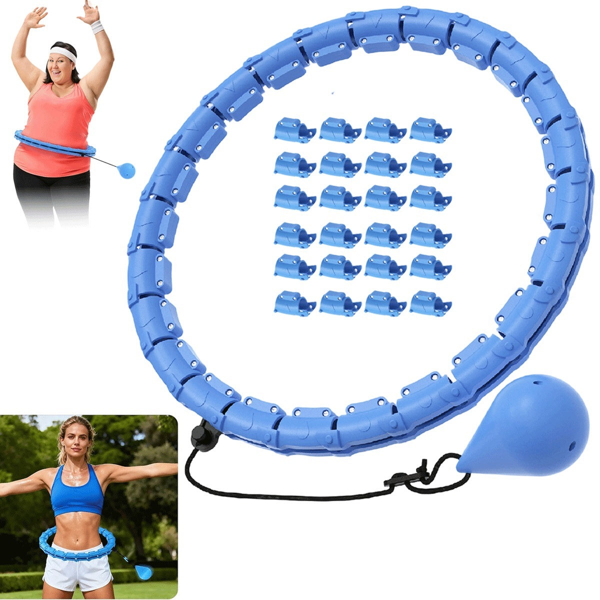 Hula Hop Slimming with Weight Ball Modular Doesn't Fall Home