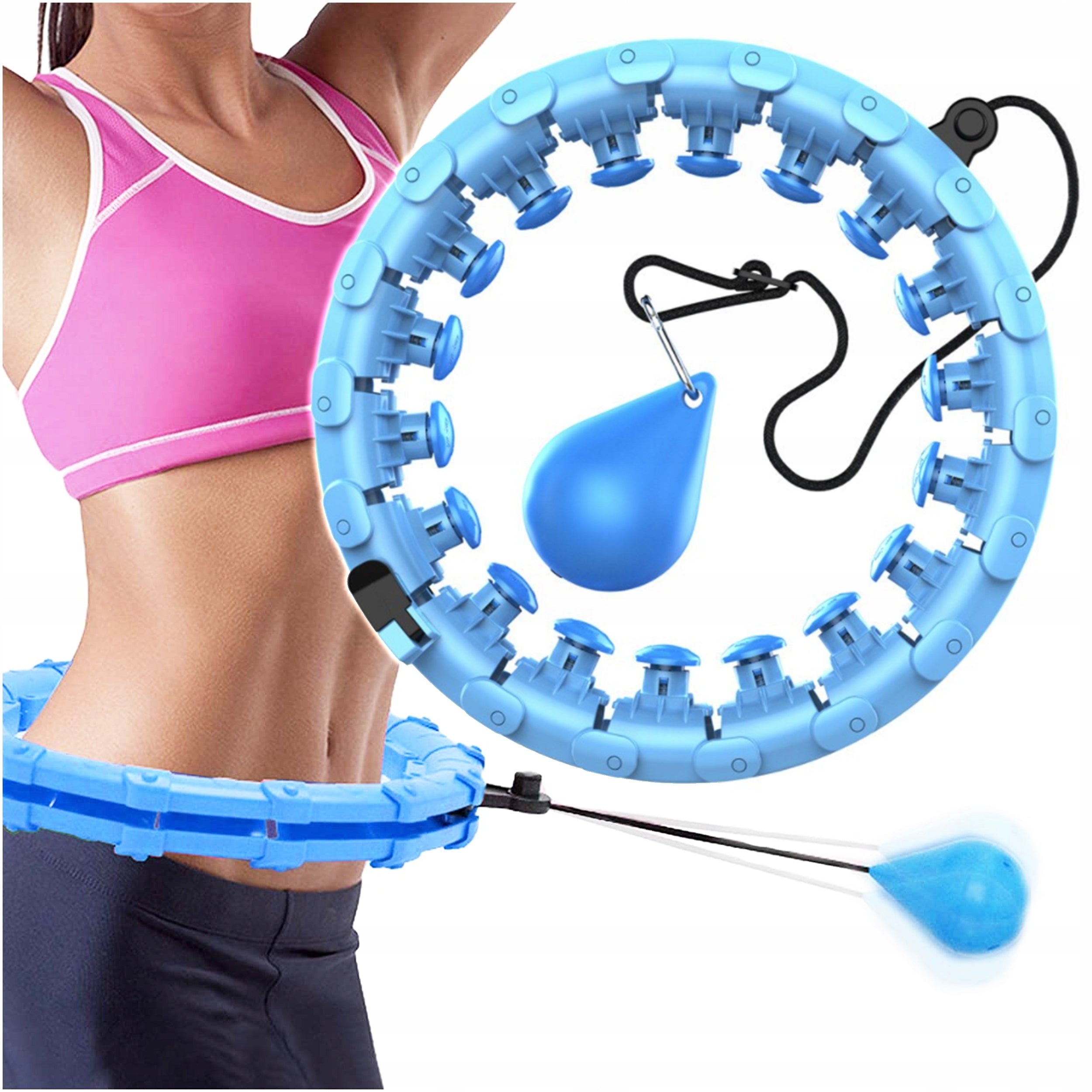 Hula Hop Smart Slimming Modular Massager with Protrusion Weight Packaging status original