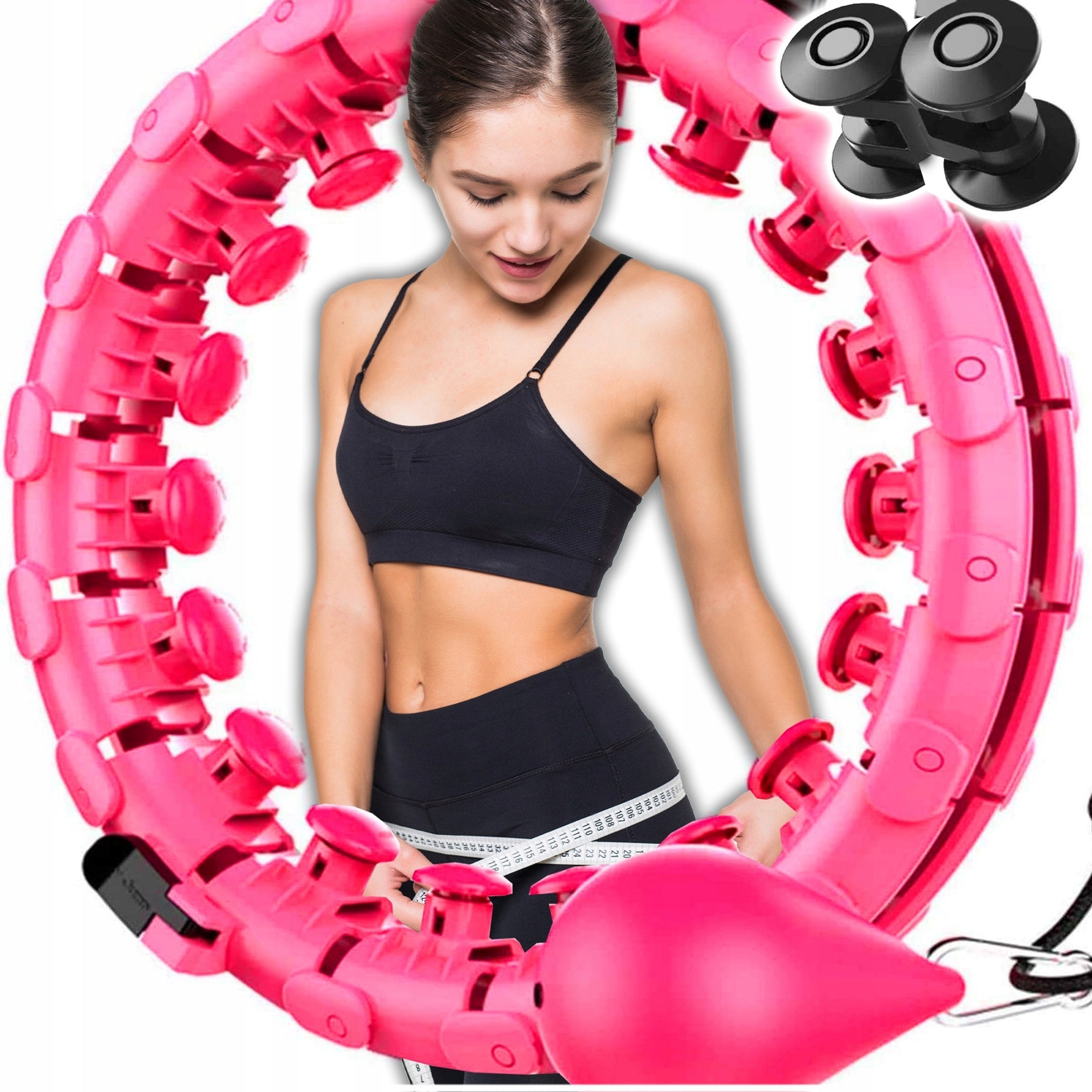 Hula Hop Smart Slimming Modular Massager with Protrusion Weight