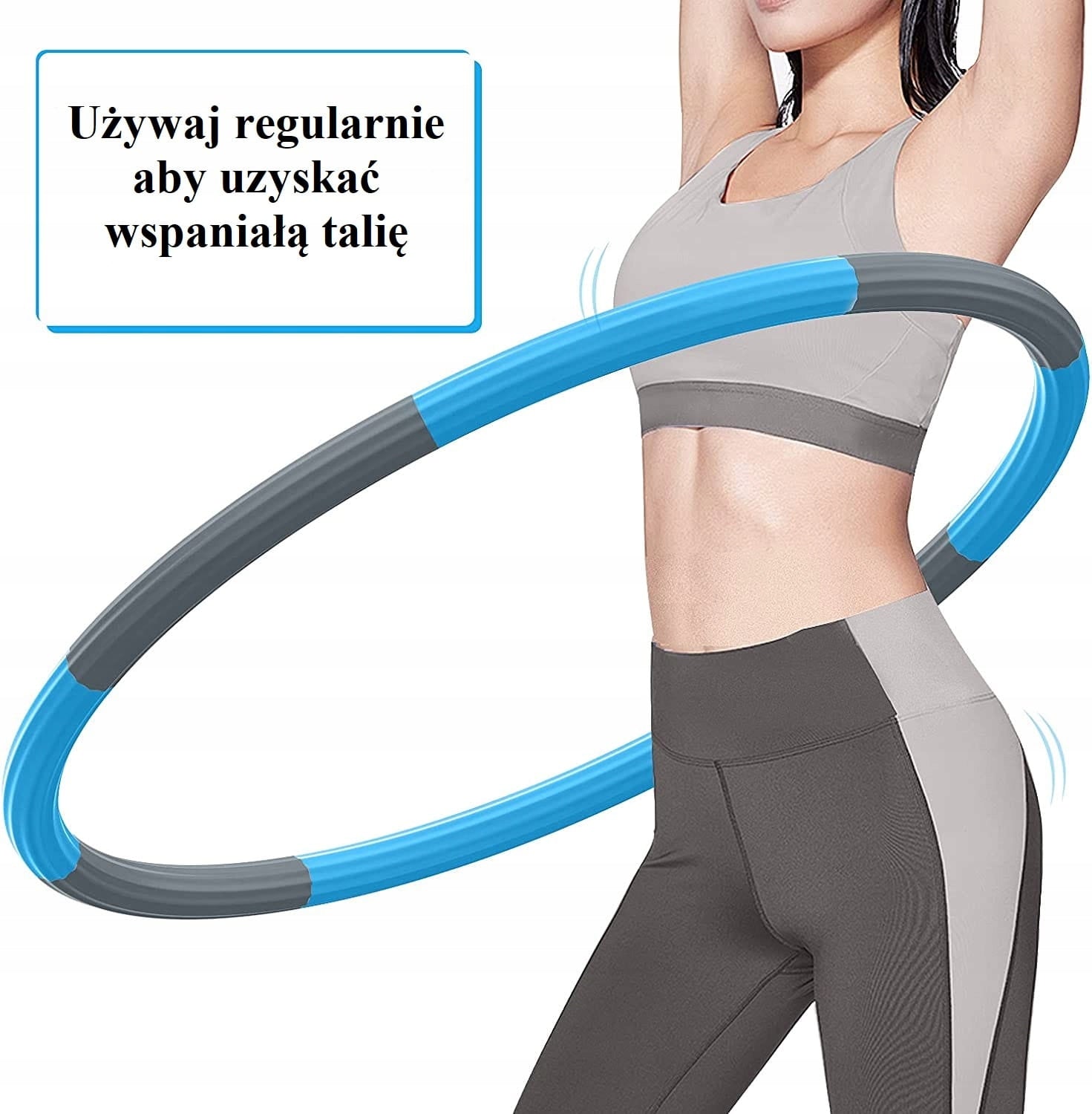 Hula hoop Piiknuo blue-gray 84cm hula hoop Color blue