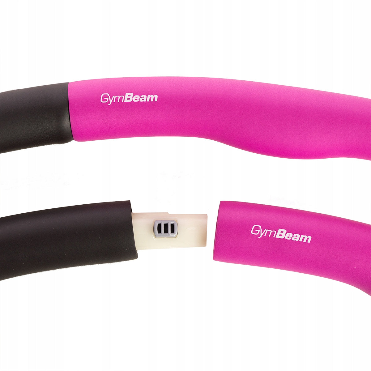 Hula hop GymBeam 51067 black/pink Diameter 100 cm