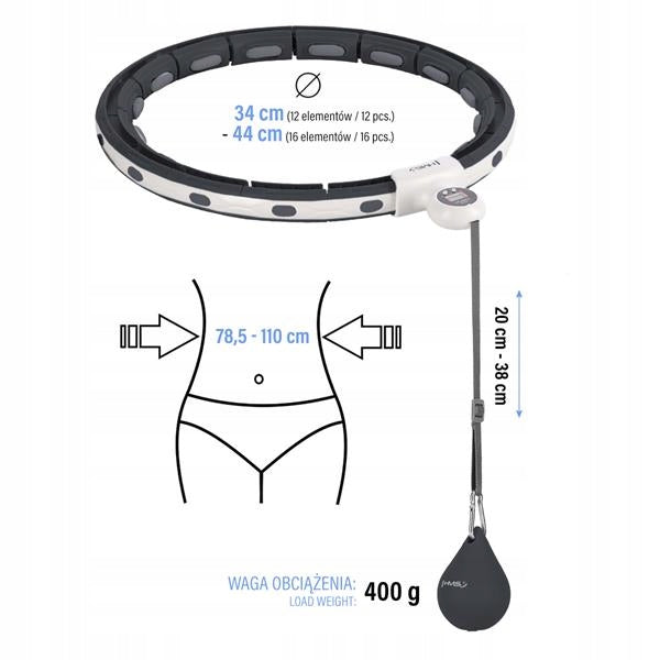 Hula hop magnetic Kmart with counter adjustable Diameter 360 cm