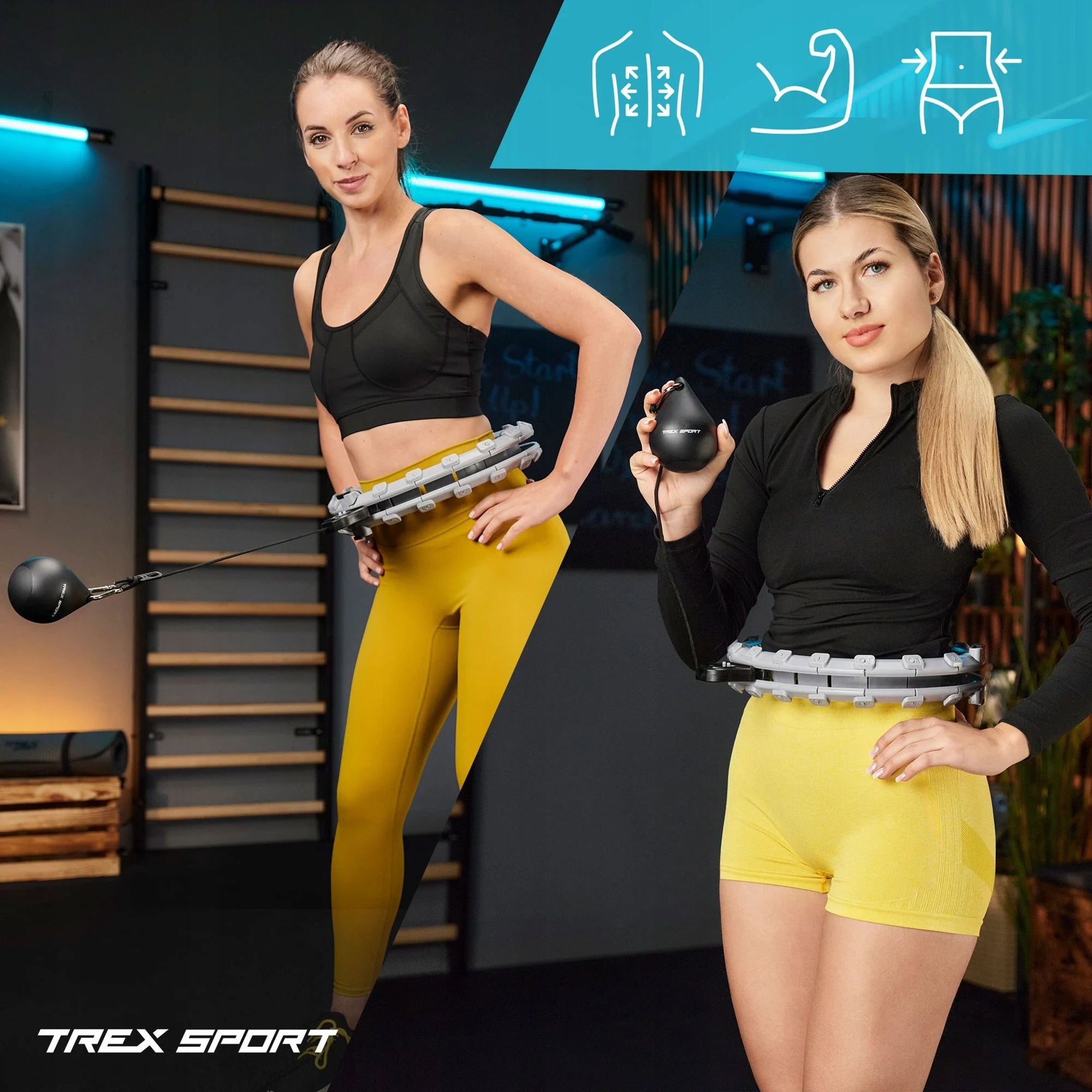 Hula hop with projection load counter silent Trex Sport Packaging status original