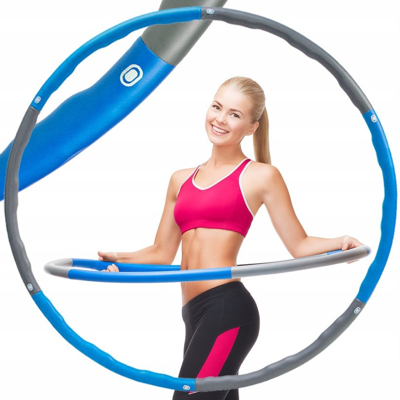 Hula hop with projections Allright 100 cm blue grey 1,2kg