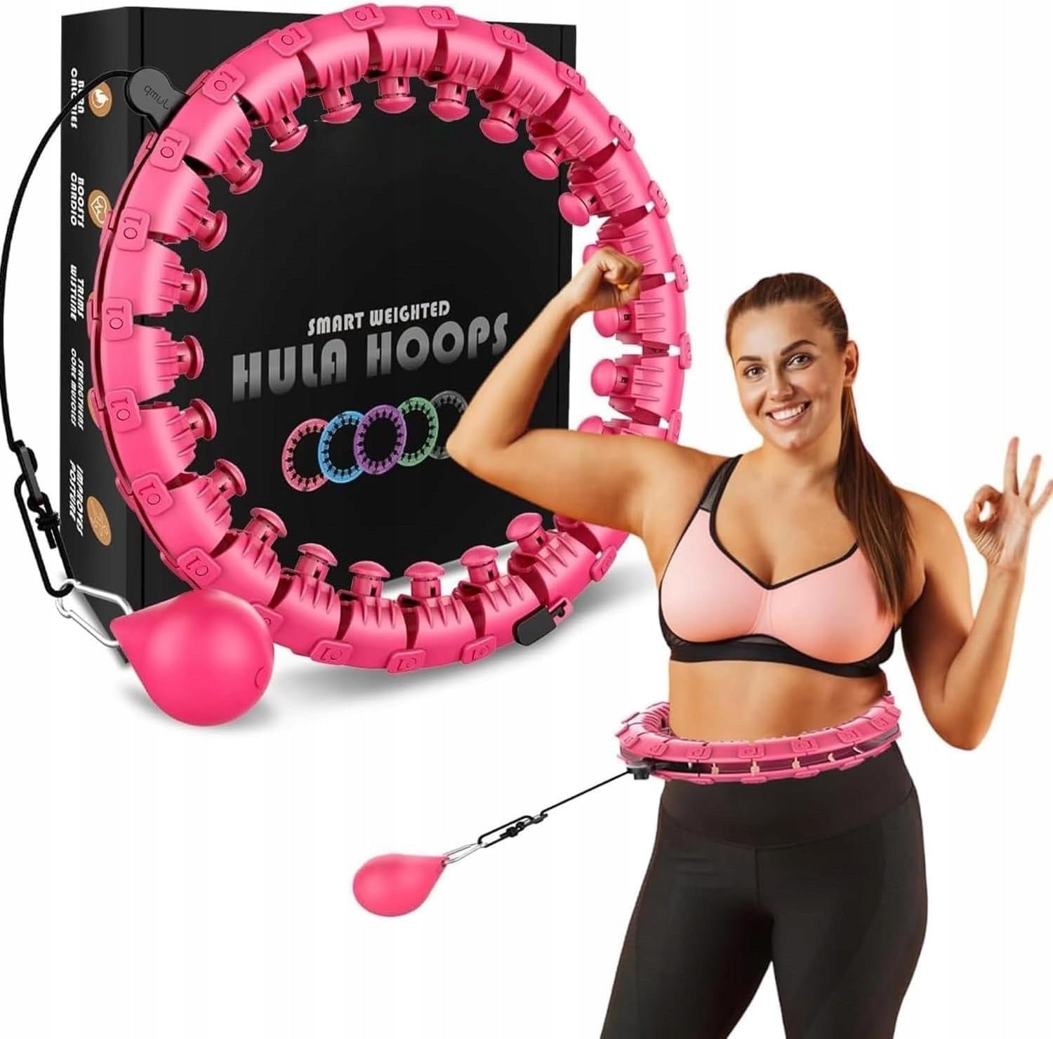 Hula hop with projections K-Mart 130 cm pink