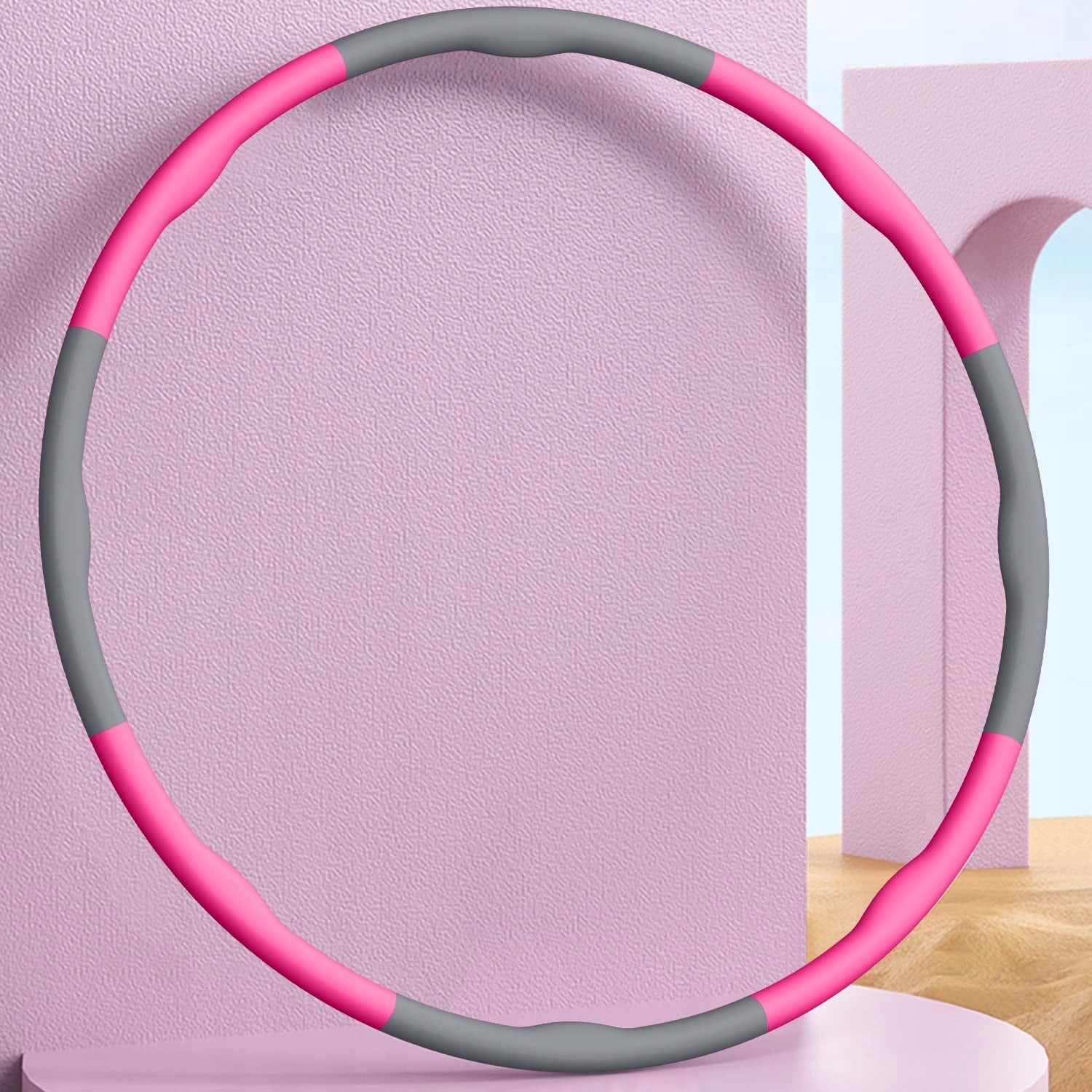 Hula hop with projections Minexo 95 cm pink