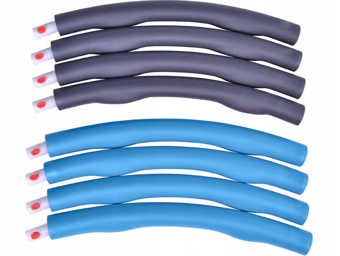 Hula hop with studs 95 cm blue - gray