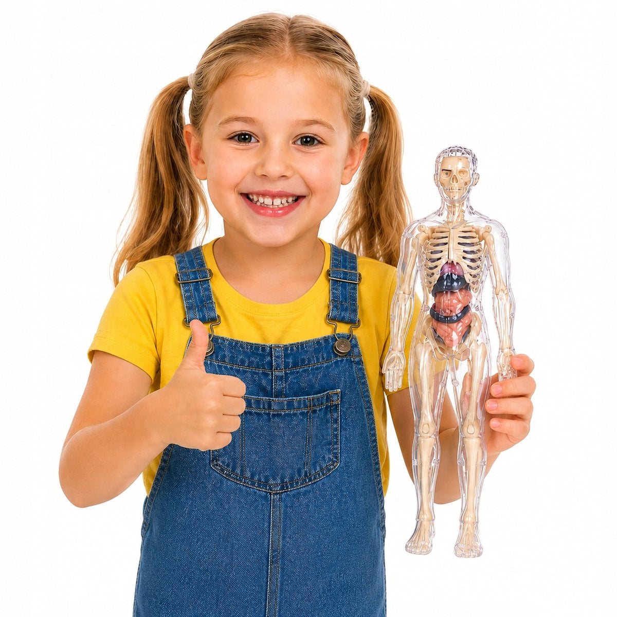 Human body anatomical model transparent for educational folding 3+