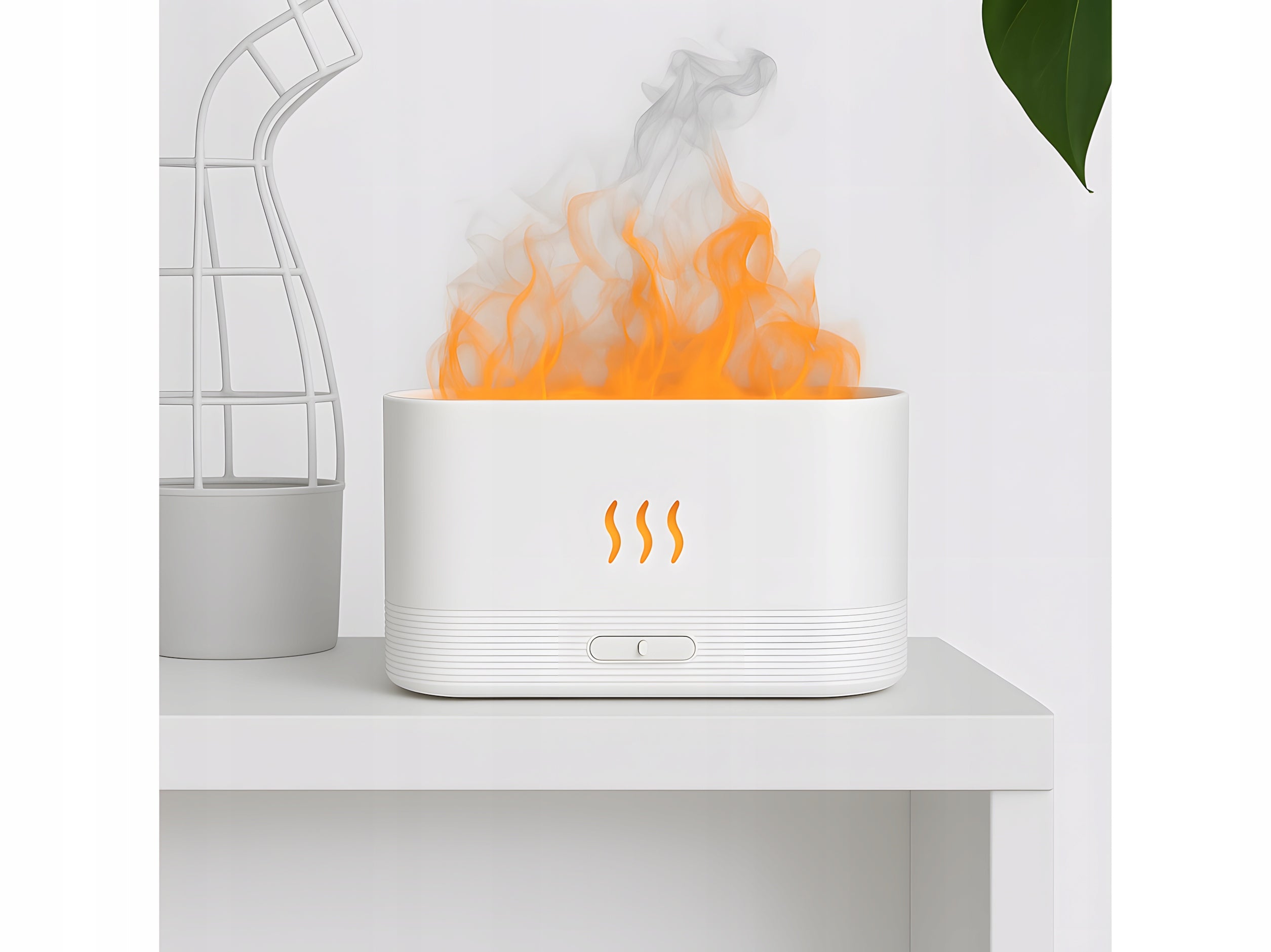 Humidifier Diffuser for Essential Oils Aromatherapy Fireplace White Manufacturer code Dyfuzor, Nawilżacz lampka 2w1 "kominek" biały