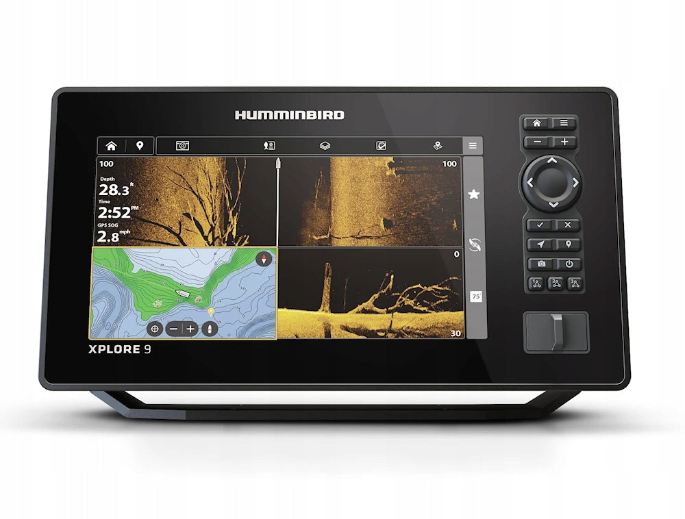 Humminbird XPLORE 9X CMSI+ ZERO LINES card and FREEBIE cover