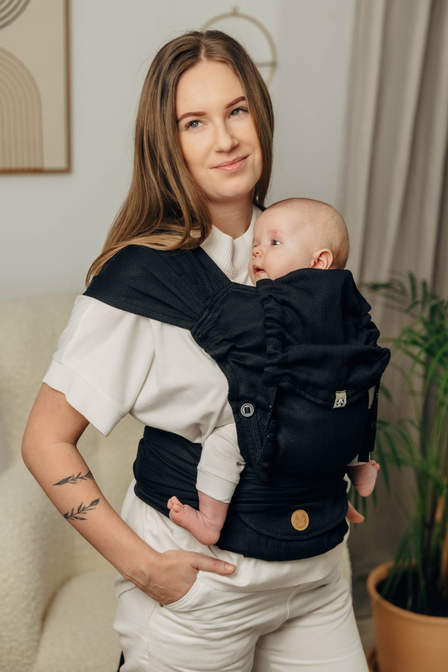 Hybrid carrier LennyLamb - Herringbone Black Ebony EAN (GTIN) 5907557752459