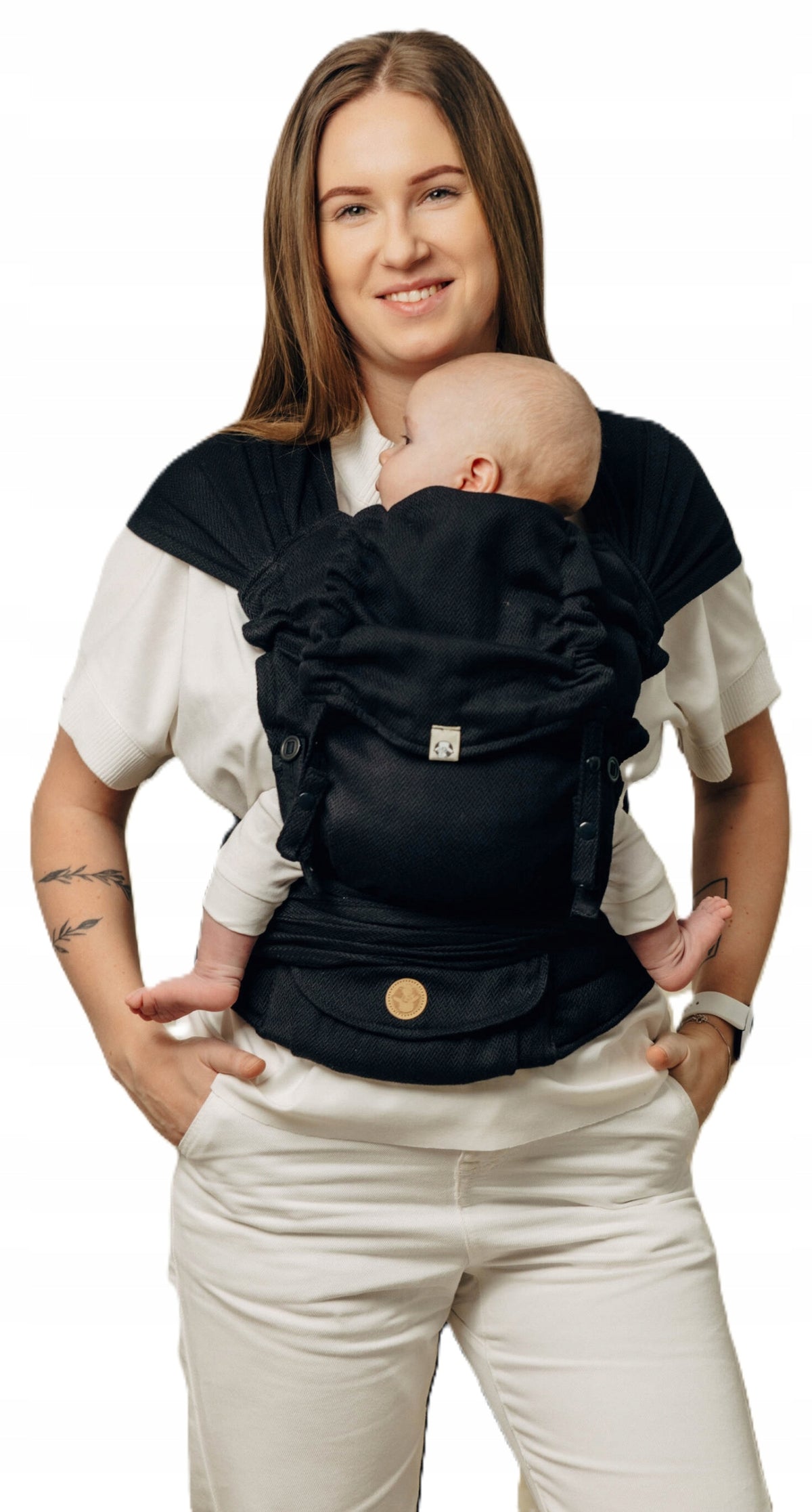 Hybrid carrier LennyLamb - Herringbone Black Ebony