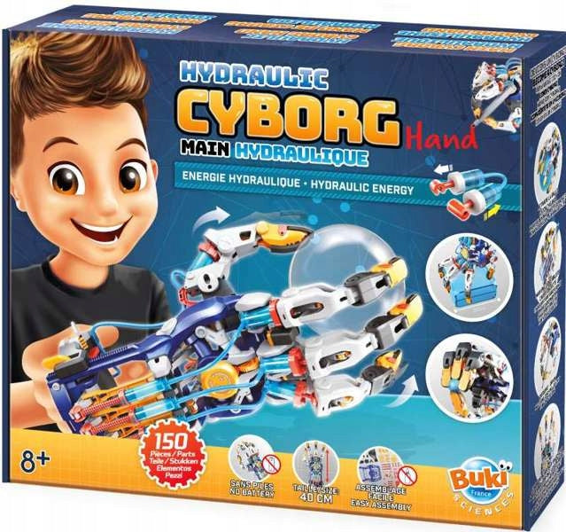 Hydraulic Hand Cyborg Construction Kit for Kids DIY 8 Years+ Buki