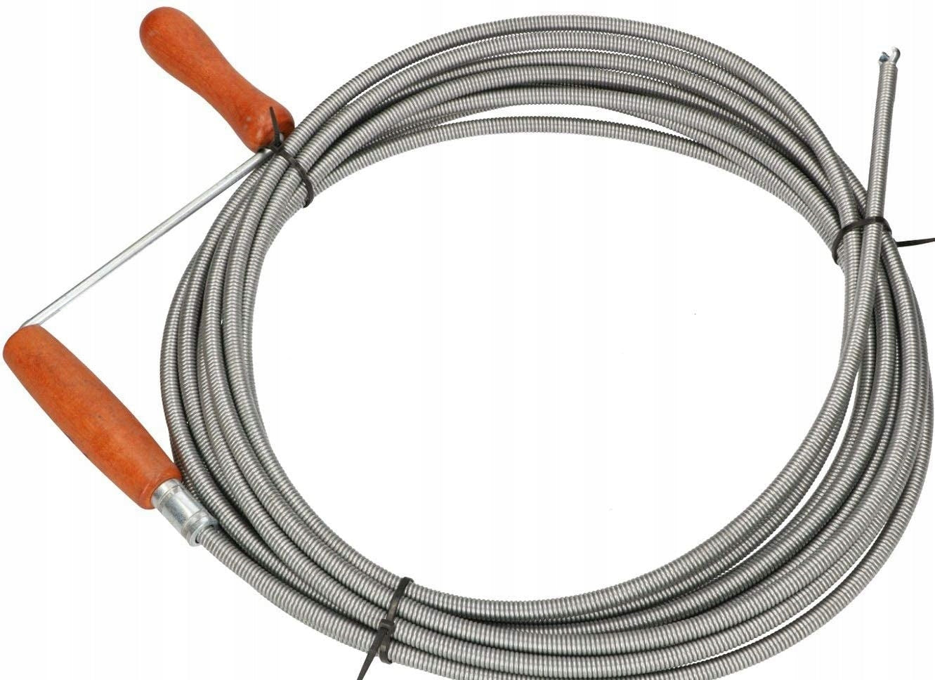 Hydraulic spiral 9 mm spring for pushing sewer viper 20m