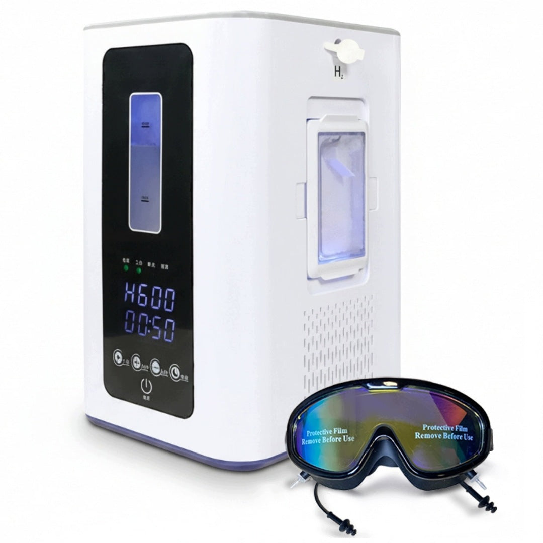 Hydrogen inhaler and generator hydrogen glasses and earphones 300 ml/min H2 Medical device no