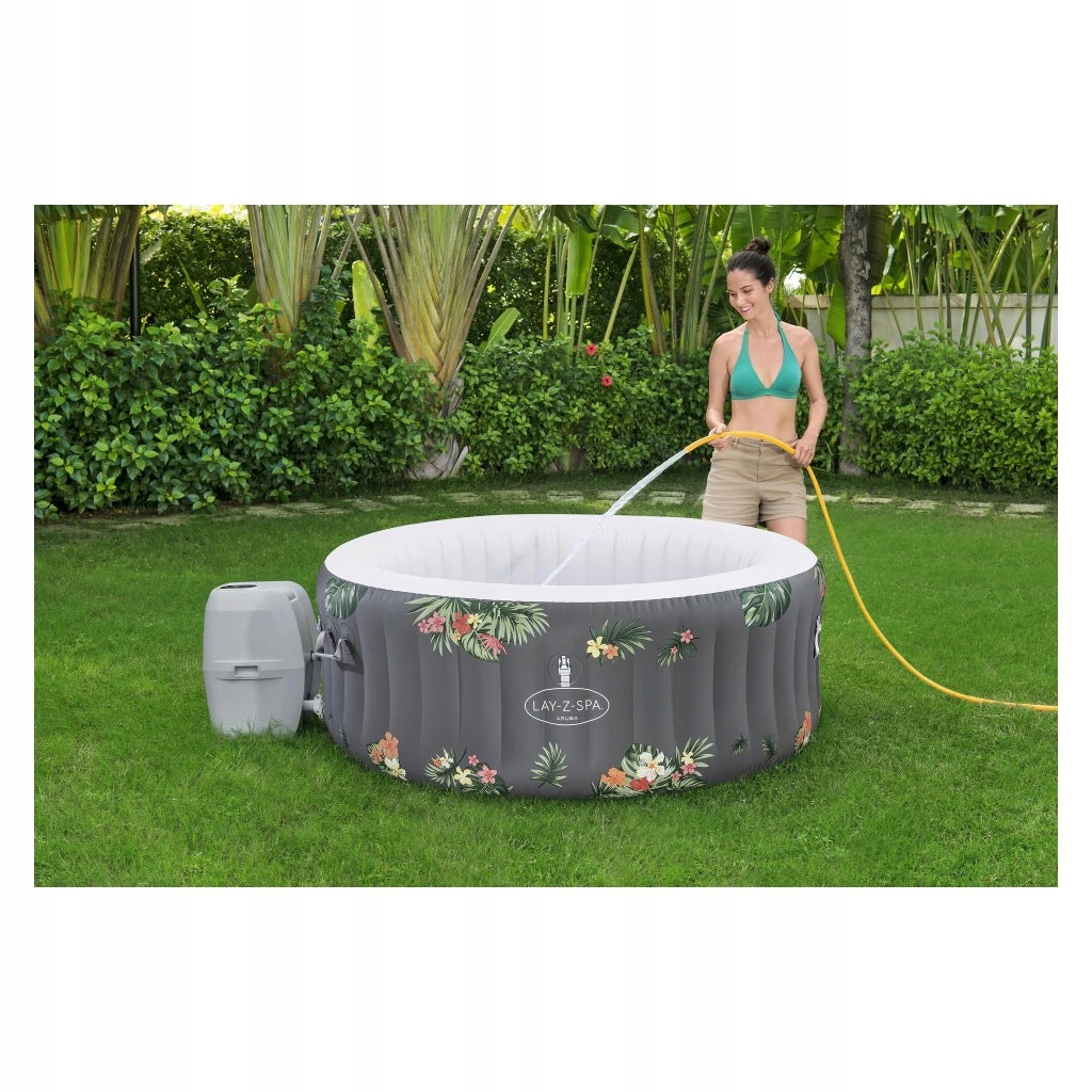 Hydromassage pool BESTWAY LAY-Z-SPA Aruba Tropical AirJet Ø 170 cm 605 L Brand Bestway