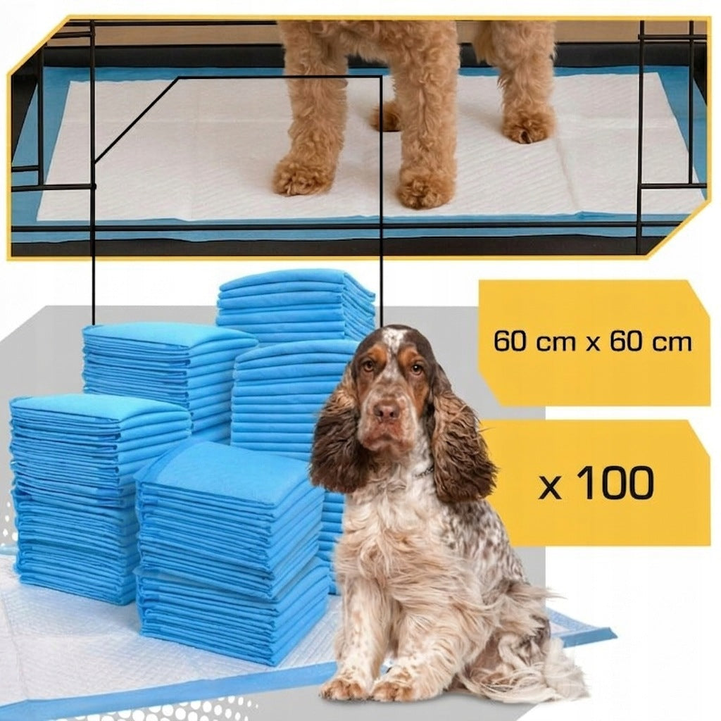 Hygiene pads for dogs 100pcs 60x60 cm absorbent mats for dogs and cats Brand Lewer