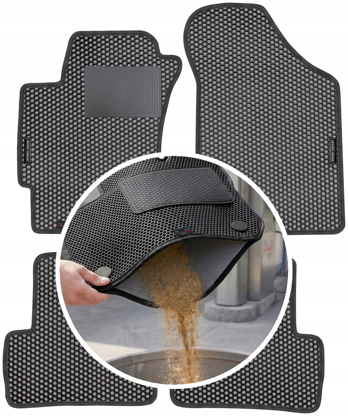 Hyundai Coupe II 2002-2008 EVA SMART POCKET Rugs Packaging status original