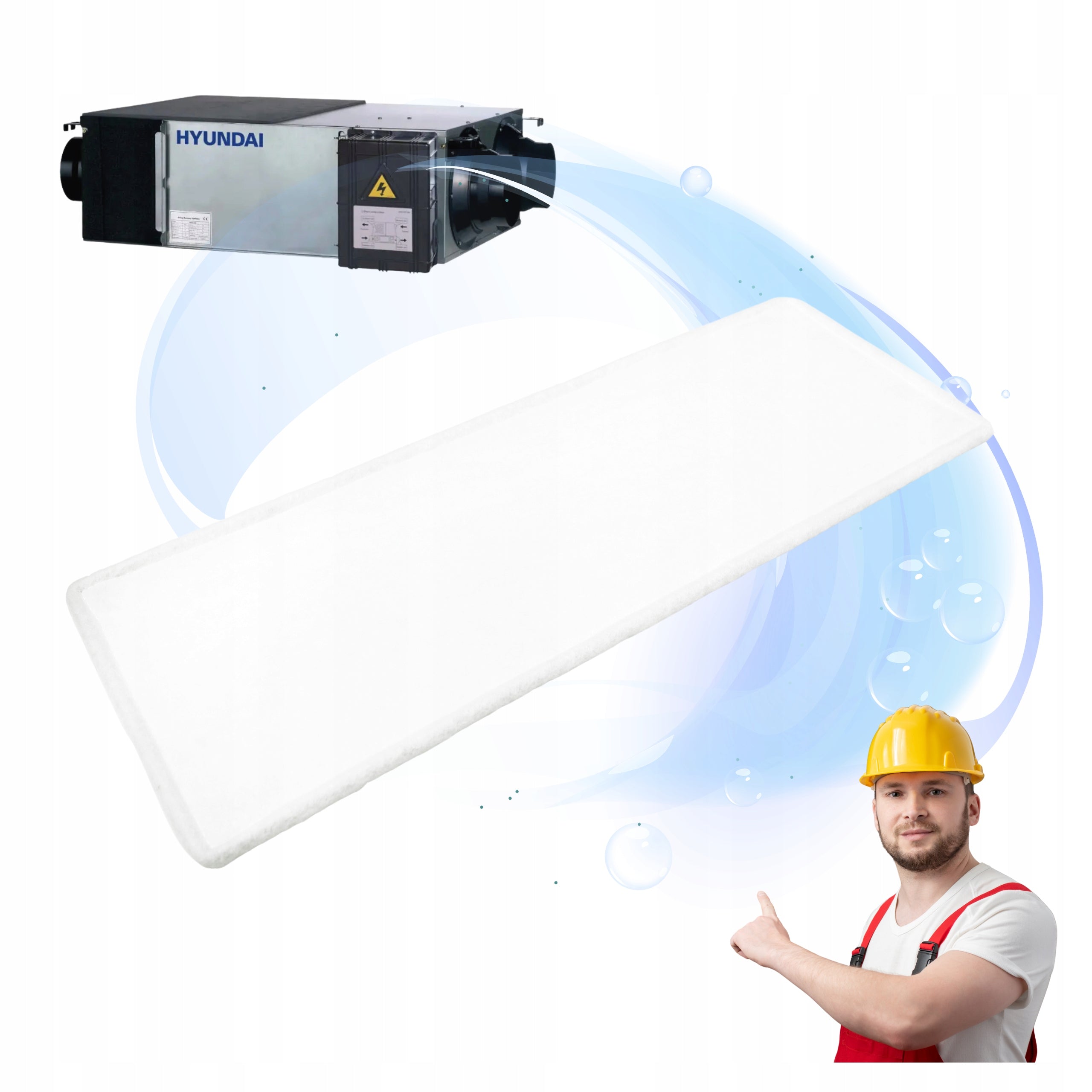 Hyundai HRS 300 G4 Filter For Hyundai recuperator Your Home Your Air