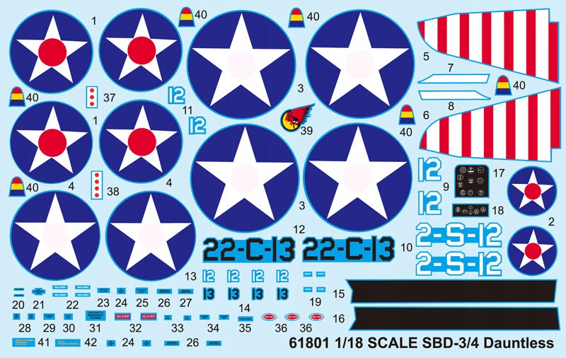 I Love Kit 61801 Bomber SBD-3/4 Dauntless 1/18 scale model aircraft Packaging status original