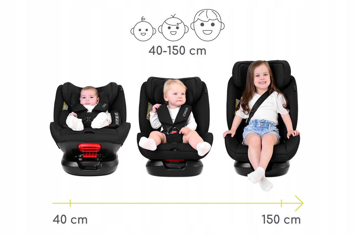 I-SIZE car seat for belt 40-150cm 36kg front rear travel cushion Packaging status original