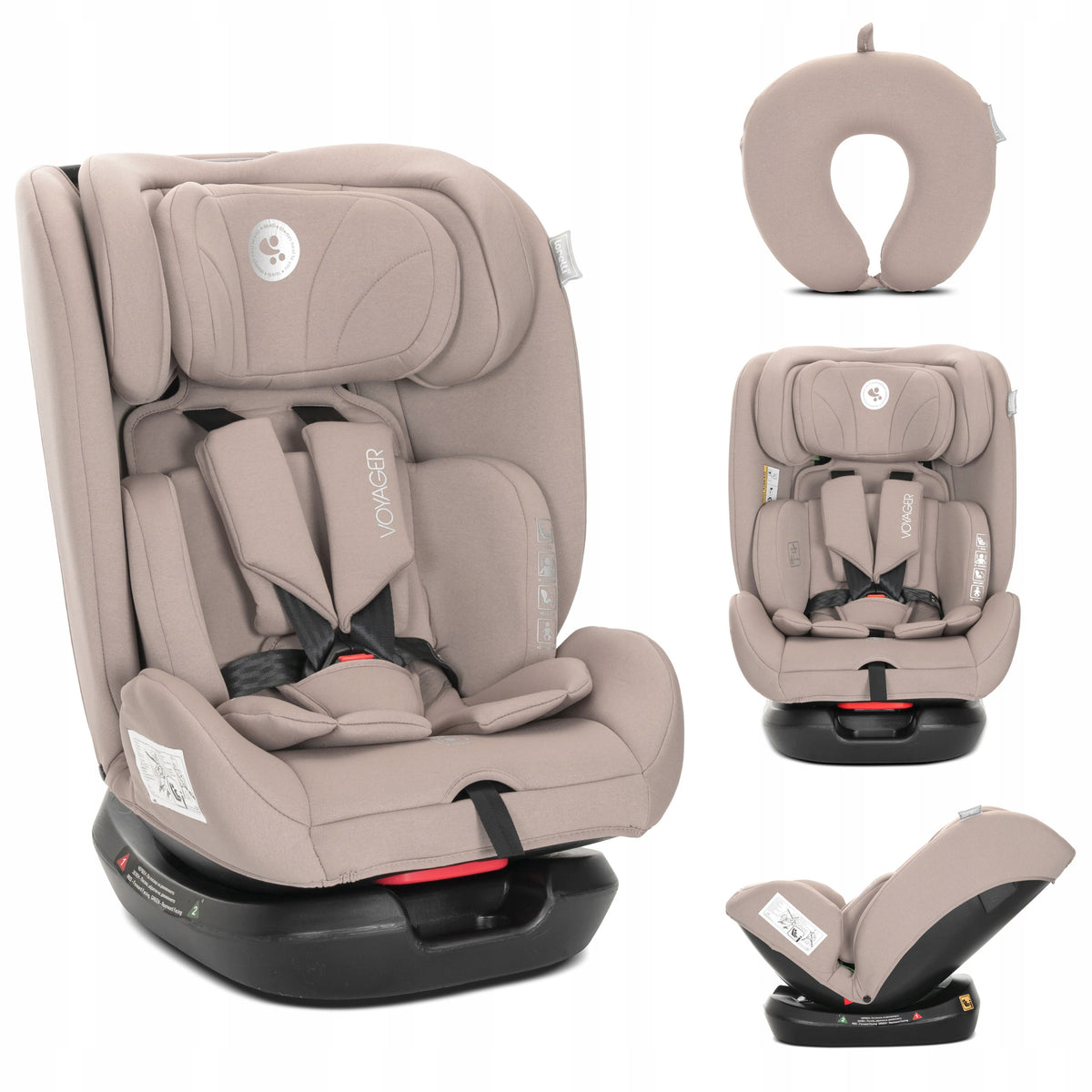 I-SIZE car seat for belt 40-150cm 36kg front rear travel cushion