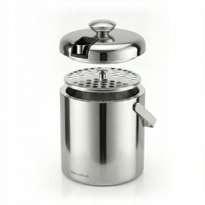 ICE BUCKET THERMAL ICE CONTAINER 1,3L STEEL + PLIERS WELLHAUS Manufacturer WELLHAUS