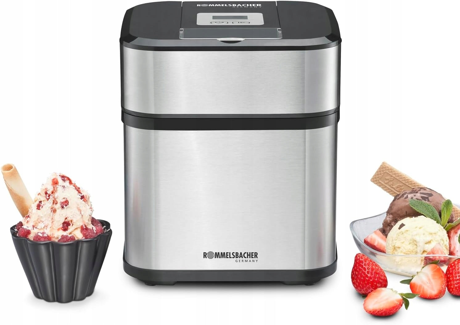 ICE CREAM MACHINE 1,5L TIMER LCD YOGURT SORBET EASY CLEANING