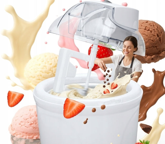 ICE CREAM MACHINE CLATRONIC 1.5L AUTOMATIC SORBET YOGURT MAKER 12W HOMEMADE