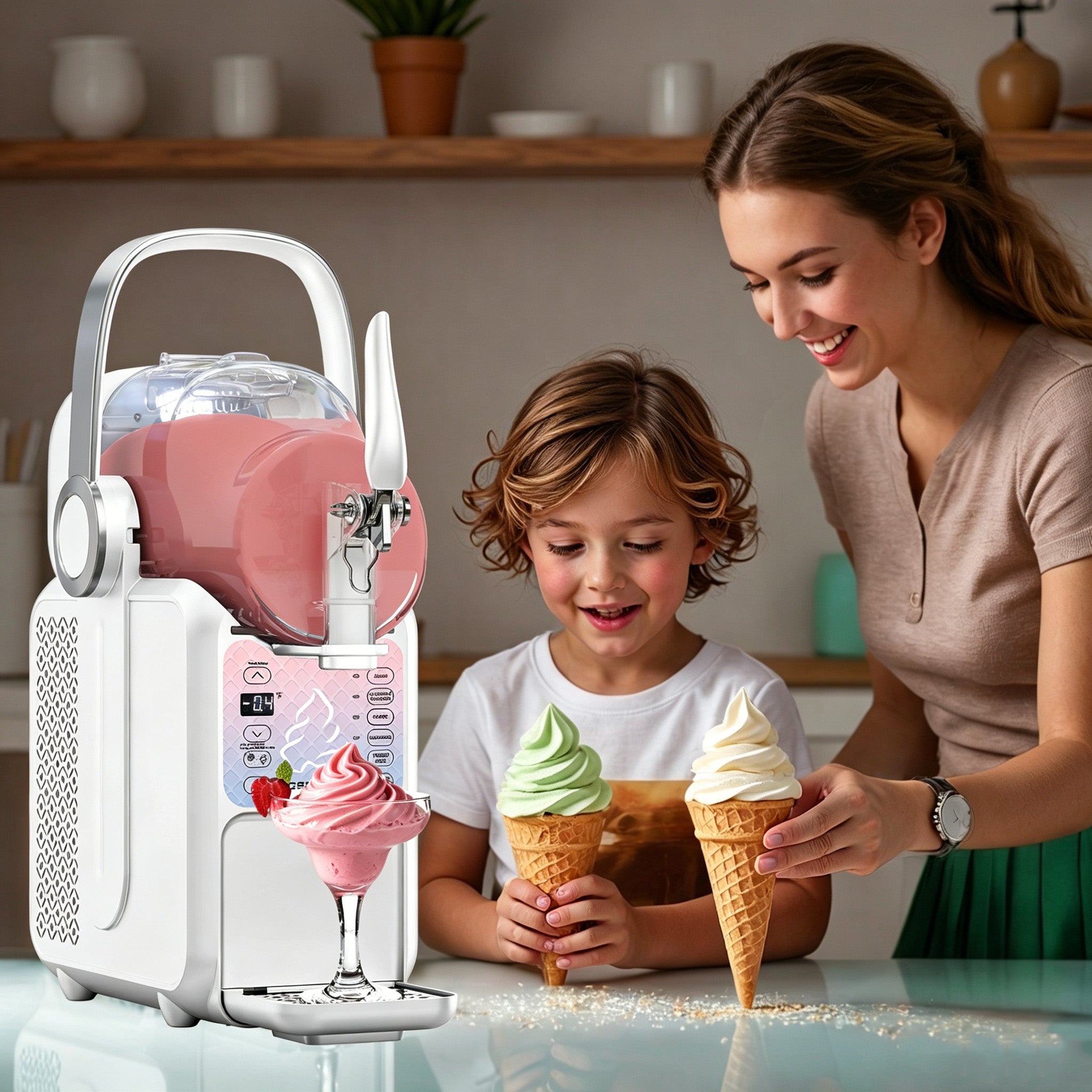 ICE CREAM MACHINE GSEICE HSC3L AUTOMATIC FROZEN DRINKS SLUSHY 6IN1 Packaging status original