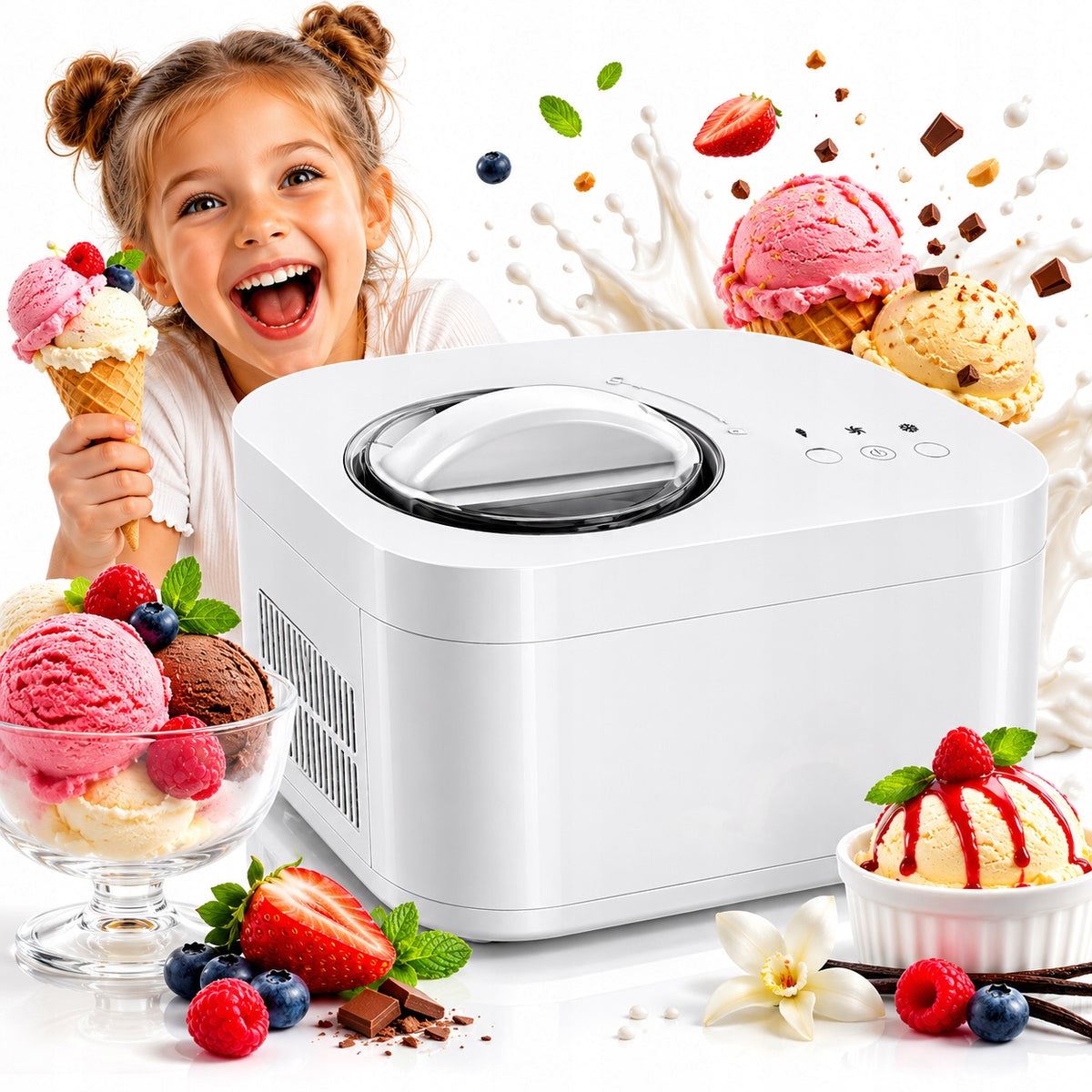 ICE CREAM MACHINE HOMEMADE ICE CREAM MACHINE BRIGHT