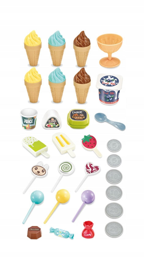 ICE CREAM PARLOR FOR CHILDREN SHOP TROLLEY CONFECTIONERY ICE CREAM LOLLIPOPS SOUND LED ROTATING Manufacturer code 5546