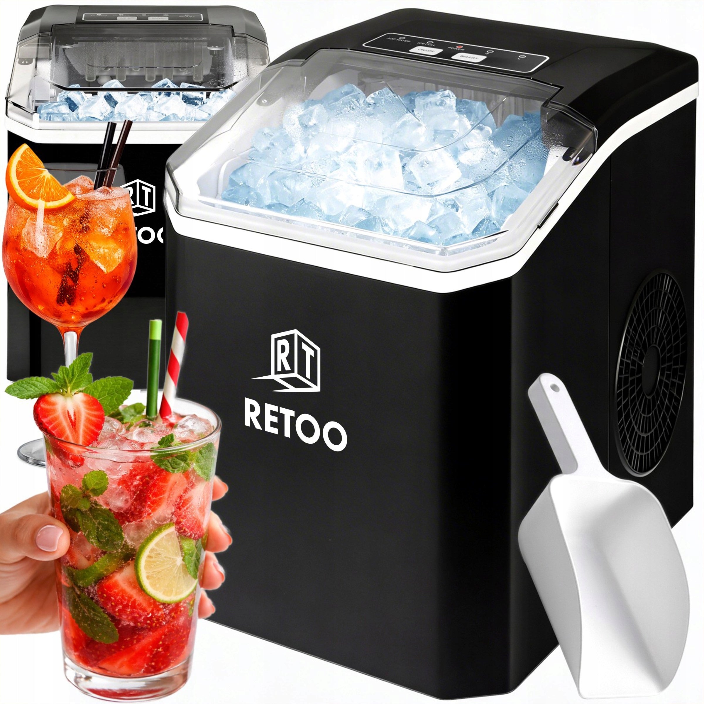 ICE MAKER 1,5L ANKLE MACHINE 120W 12kg/24h EXPRESS ICE QUIET Packaging status original