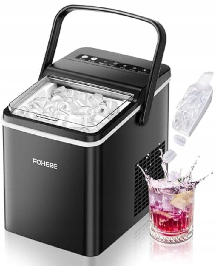 ICE MAKER 14KG HOME PORTABLE150W BLACK SELF CLEANING MACHINE