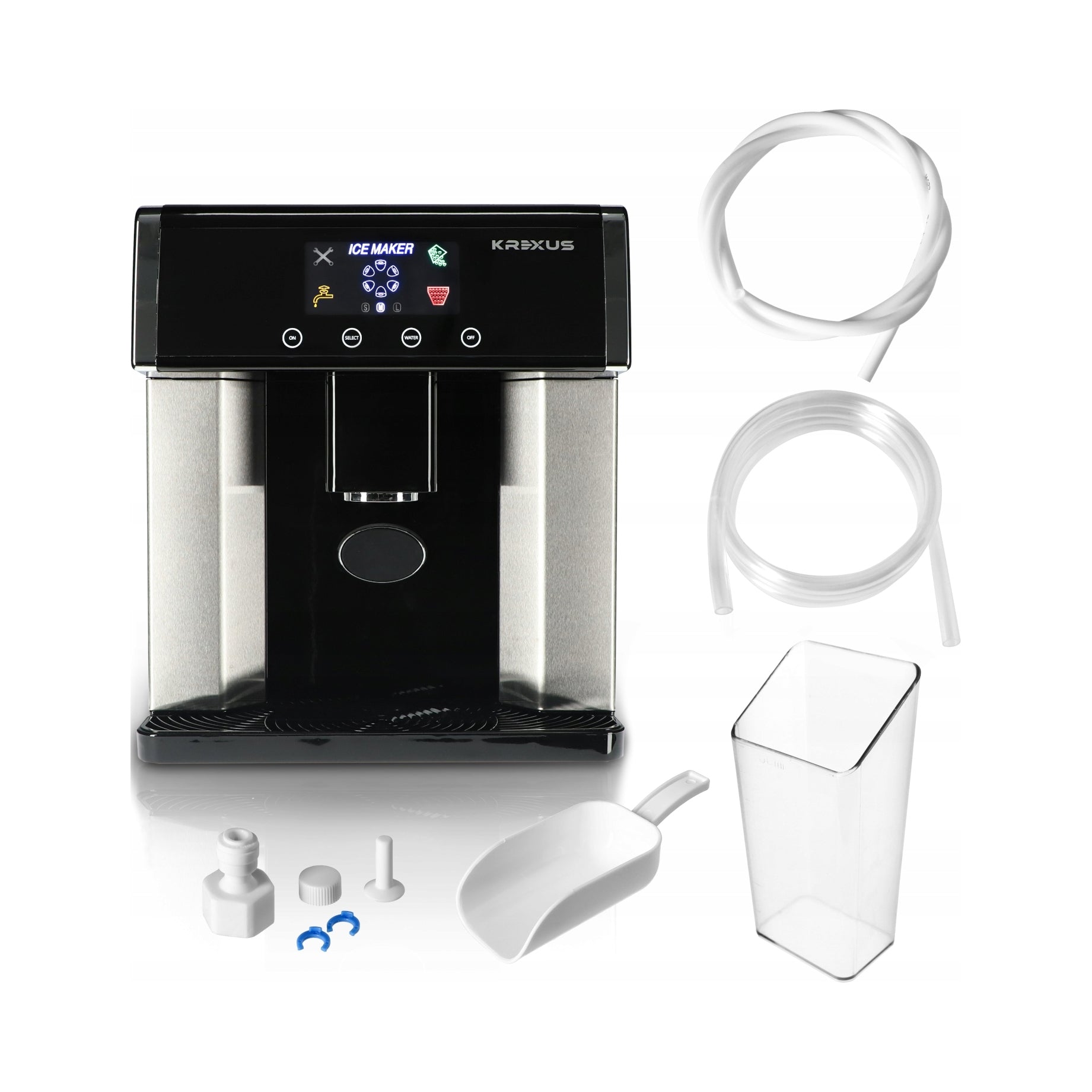 ICE MAKER 2IN1 WATER DISPENSER KREXUS 150W 15KG INOX LCD XXL Manufacturer code 5908049812460