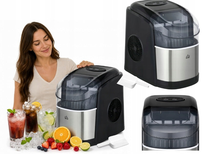ICE MAKER AUTOMATED SELF-CLEANING LED DISPLAY BLACK BLADE