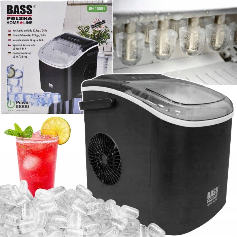 ICE MAKER BLACK 12kg ICE 230V ICE MAKER ICE CUBES EFFICIENT EAN (GTIN) 5902067629918