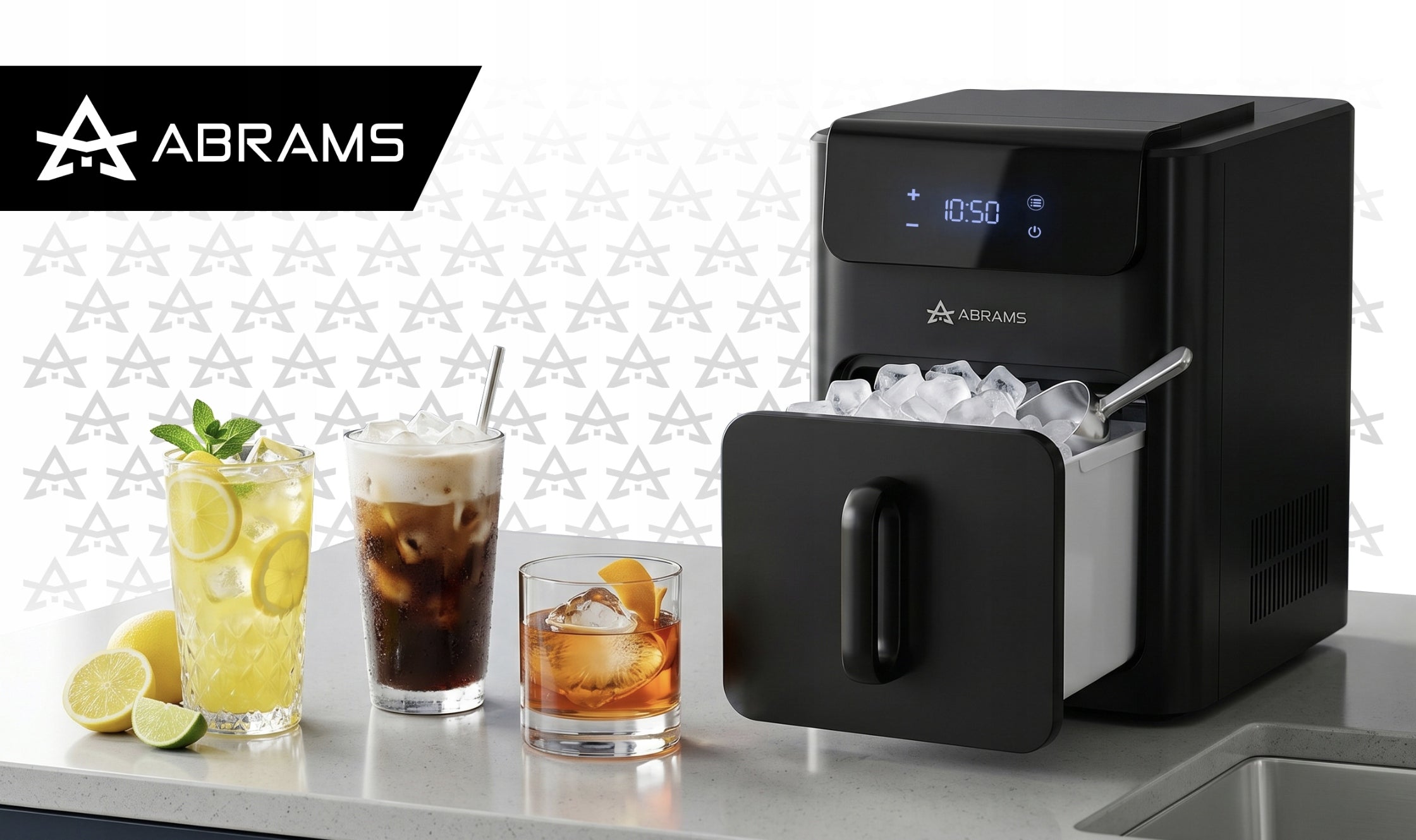 ICE MAKER CUBE MACHINE 25KG/24H QUIET FAST EFFICIENT + SPATULA Manufacturer code KOSTKARKA DO LODU MASZYNA KOSTEK 25 KG / 24H