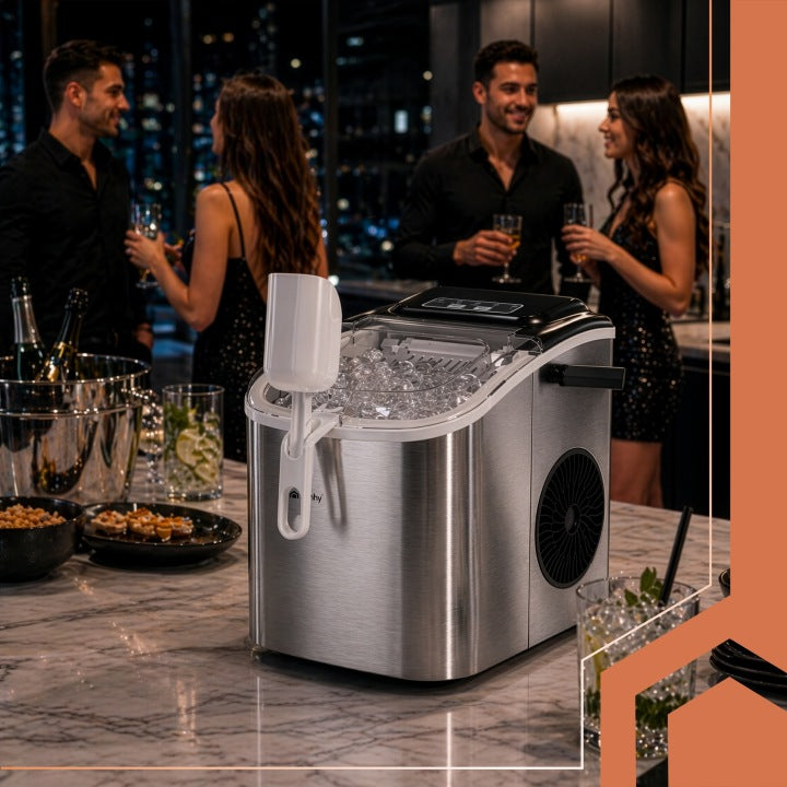 ICE MAKER EXPRESS HOME AUTOMATIC CUBE MACHINE 12KG Packaging status original