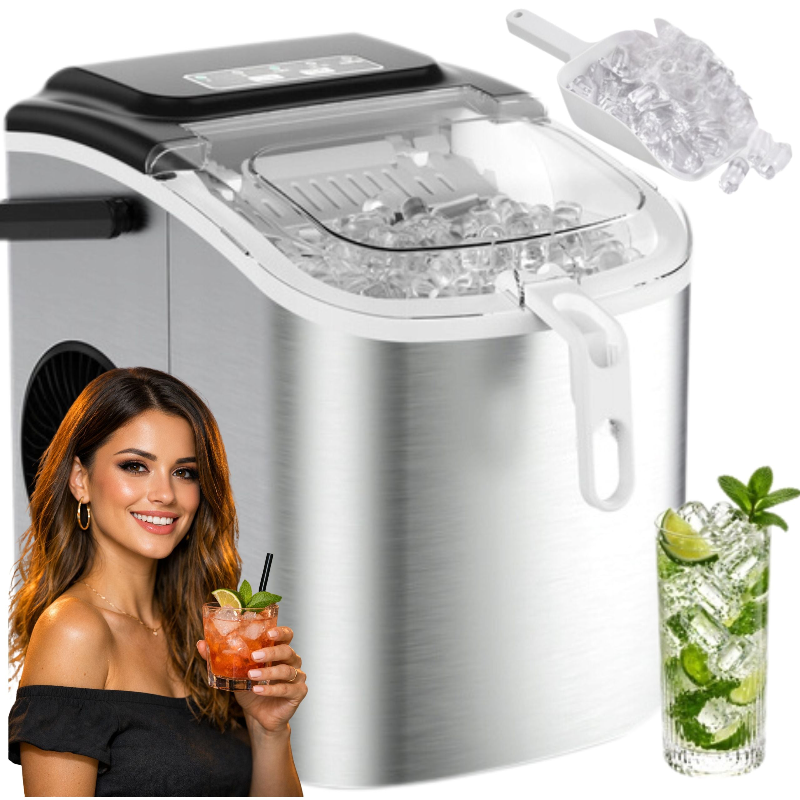 ICE MAKER EXPRESS HOME AUTOMATIC CUBE MACHINE 12KG