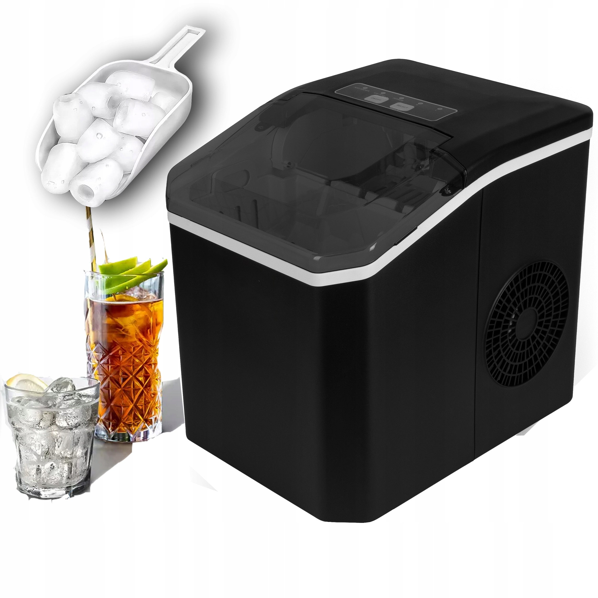 ICE MAKER HOMEMADE CUBE MACHINE 12kg EXPRESS ICE FOR DRINK