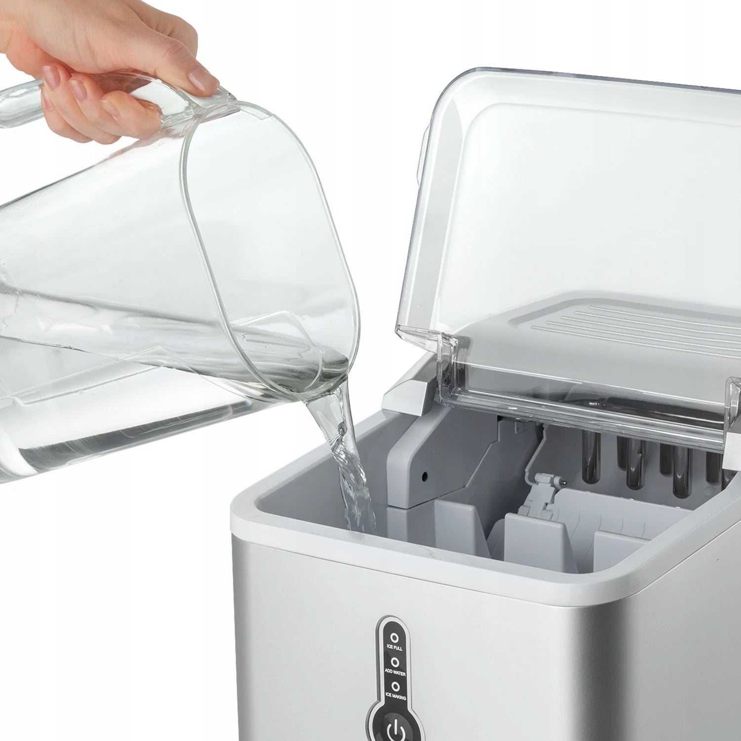 ICE MAKER KLARSTEIN HOMEMADE CUBE MACHINE 12KG/24H SILVER Dominant color silver/gray