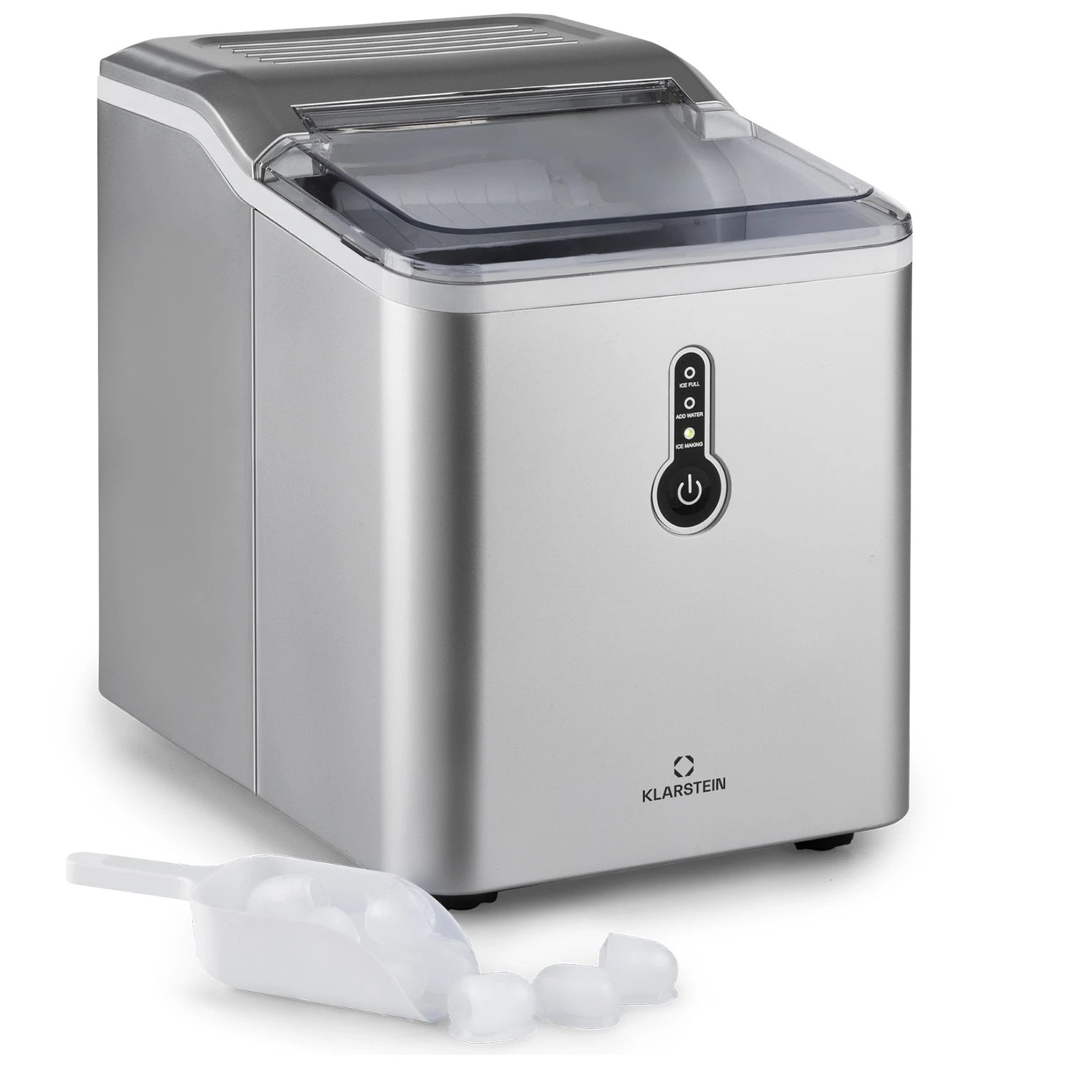 ICE MAKER KLARSTEIN HOMEMADE CUBE MACHINE 12KG/24H SILVER