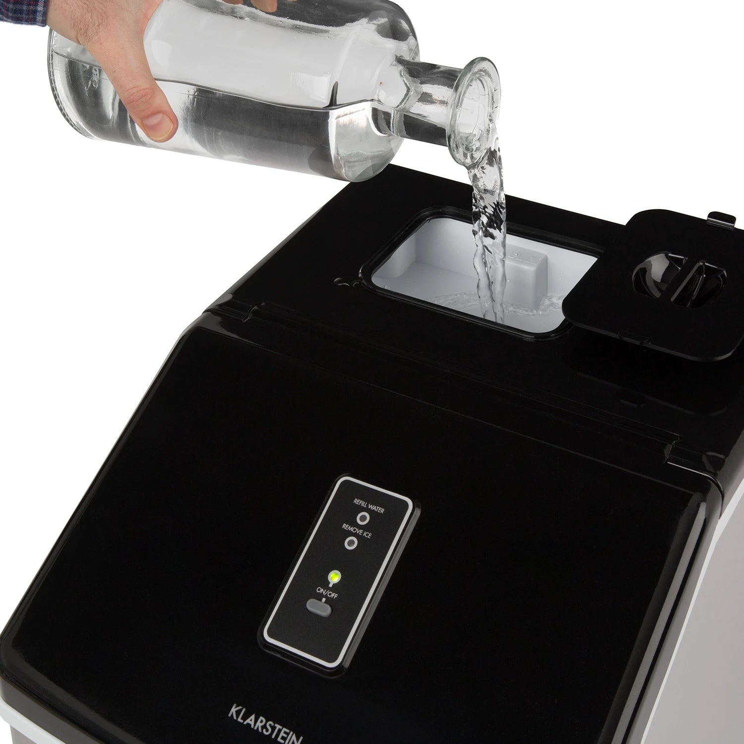 ICE MAKER KLARSTEIN HOMEMADE CUBE MACHINE 13KG/24H 2,2L BLACK Dominant color silver/gray